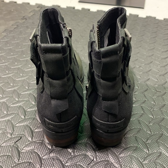 Sorel Lolla Waterproof Leather Ankle Boot, Zip Closure Black, NWOT - Picture 7 of 10